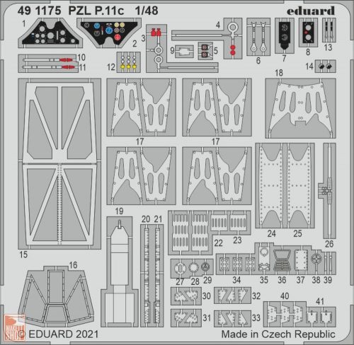 Eduard Accessories 1:48 PZL P.11c 1/48 for ARMA HOBBY