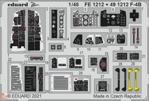 Eduard Accessories 1:48 F-4B 1/48 for TAMIYA