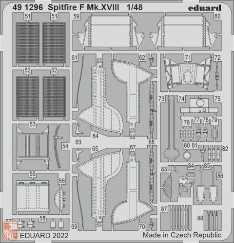 Eduard Accessories 1:48 Spitfire F Mk.XVIII