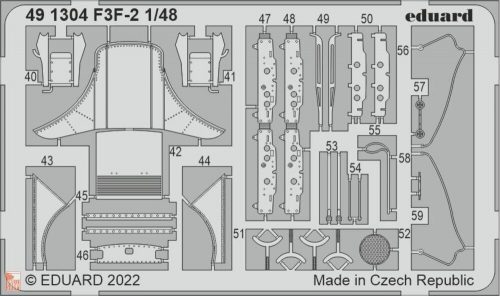 Eduard Accessories 1:48 F3F-2 for ACADEMY