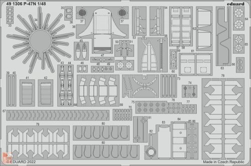 Eduard Accessories 1:48 P-47N for ACADEMY