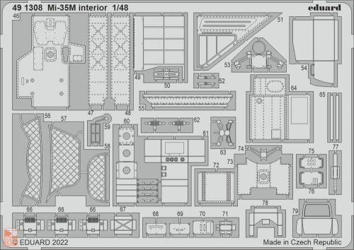 Eduard Accessories 1:48 Mi-35M interior for ZVEZDA