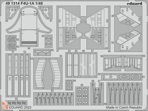 Eduard Accessories 1:48 F4U-1A for HOBBY BOSS