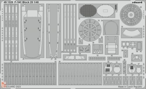 Eduard Accessories 1:48 F-16C Block 25 1/48 for KINETIC