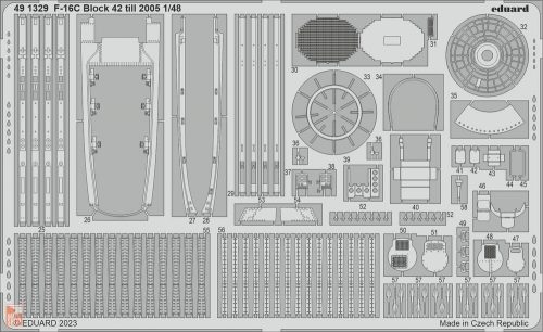 Eduard Accessories 1:48 F-16C Block 42 till 2005 1/48 for KINETIC