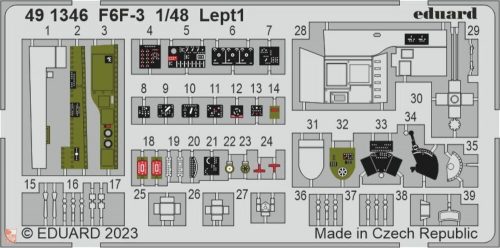 Eduard Accessories 1:48 F6F-3 1/48 EDUARD