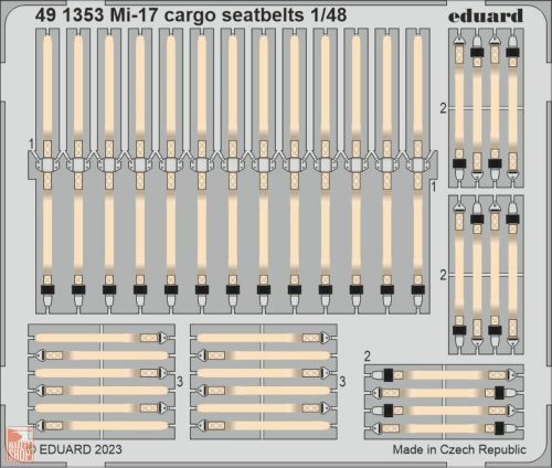 Eduard Accessories 1:48 Mi-17 cargo seatbelts 1/48 AMK