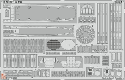 Eduard Accessories 1:48 F-16D Block 30 1/48 KINETIC