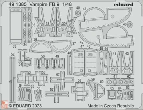 Eduard Accessories 1:48 Vampire FB.9 1/48 AIRFIX