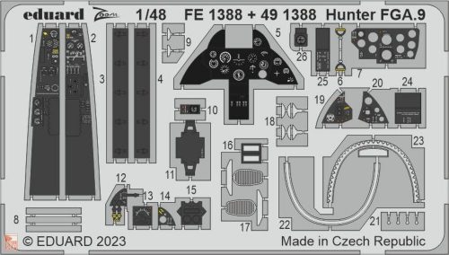 Eduard Accessories 1:48 Hunter FGA.9 1/48 AIRFIX