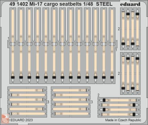 Eduard Accessories 1:48 Mi-17 cargo seatbelts STEEL 1/48