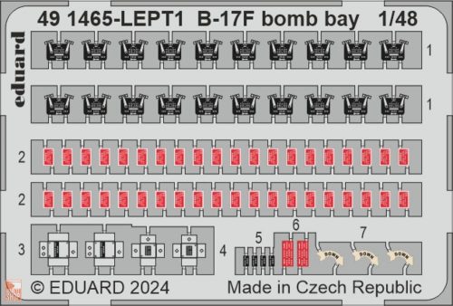 Eduard Accessories 1:48 B-17F bomb bay 1/48