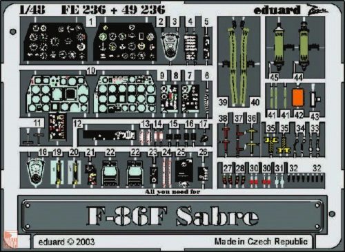 Eduard Accessories 1:48 F-86F Sabre