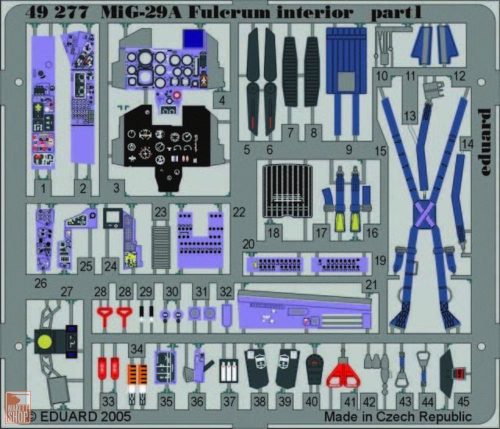 Eduard Accessories 1:48 MiG-29A Fulcrum interior für Academy Bausatz