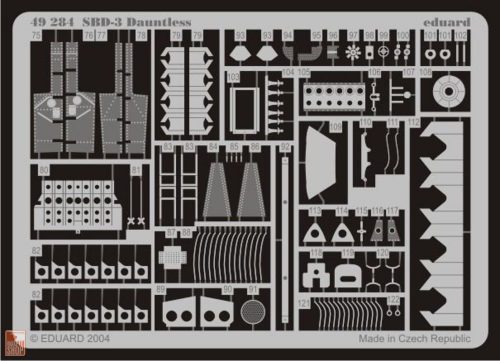 Eduard Accessories 1:48 SBD-3 Dauntless für Accurate Bausatz 3411