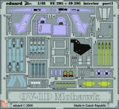 Eduard Accessories 1:48 OV-1D Mohawk interior für Roden Bausatz