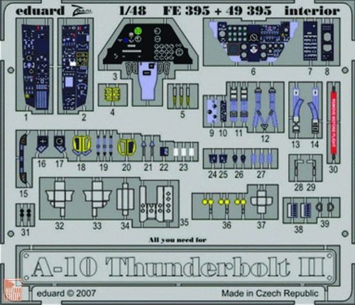 Eduard Accessories 1:48 A-10 Thunderbolt II interior für Hobby Boss Bausatz