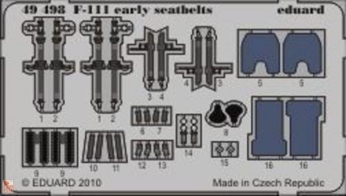 Eduard Accessories 1:48 F-111 early seatbelts for Hobby Boss