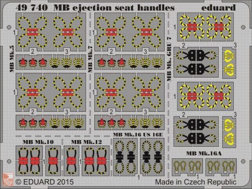 Eduard Accessories 1:48 MB ejection seat handles