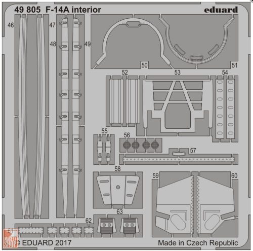 Eduard Accessories 1:48 F-14A interior for Tamiya