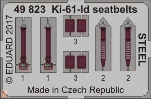 Eduard Accessories 1:48 Ki-61-Id seatbelts STEEL for Tamiya