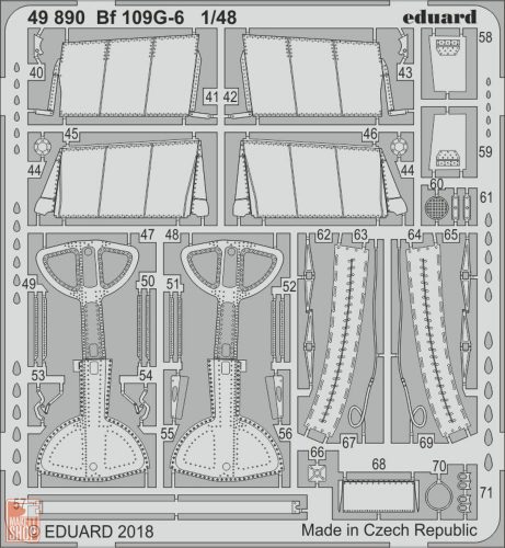 Eduard Accessories 1:48 Bf 109G-6 for Tamiya