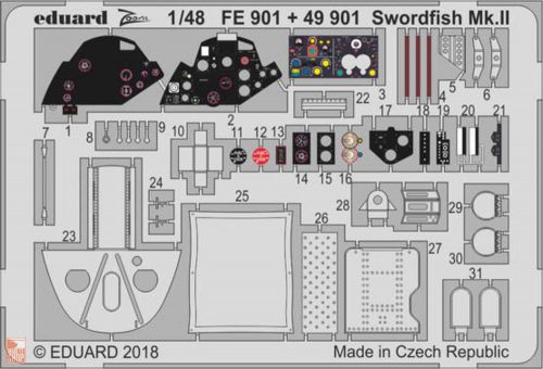 Eduard Accessories 1:48 Swordfish Mk.II for Tamiya