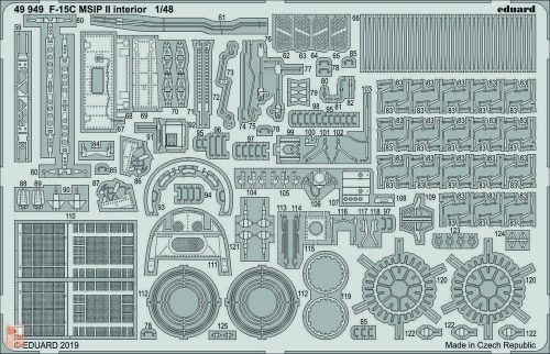 Eduard Accessories 1:48 F-15C MSIP II interior f.Great Wall Hobb