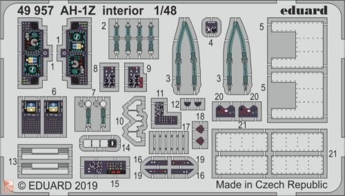 Eduard Accessories 1:48 AH-1Z interior for Kitty Hawk