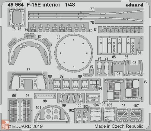 Eduard Accessories 1:48 F-15E interior for Great Wall Hobby