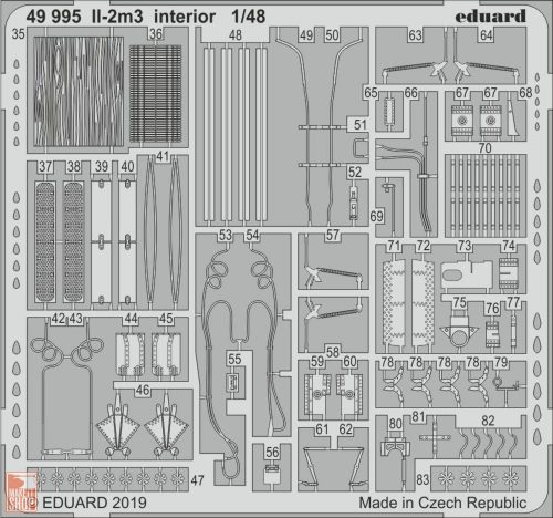 Eduard Accessories 1:48 II-2m3 interior for Tamiya