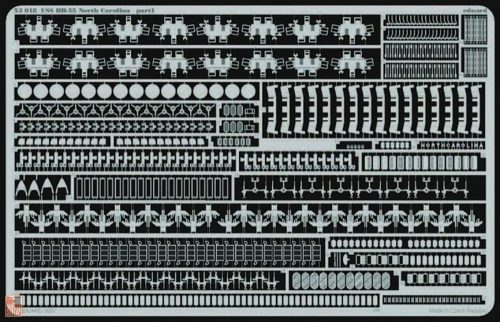 Eduard Accessories 1:350 USS BB-55 North Carolina  1/350 für Trumpeter-Bausatz