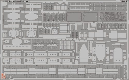 Eduard Accessories 1:350 USS Arizona 1941 1/350 for Hobby Boss