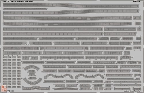 Eduard Accessories 1:350 Yamato railings new tool for Tamiya78025