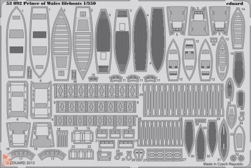 Eduard Accessories 1:350 Prince of Wales lifeboats for Tamiya