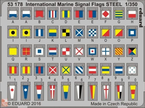 Eduard Accessories 1:350 International Marine Signal Flags STEEL