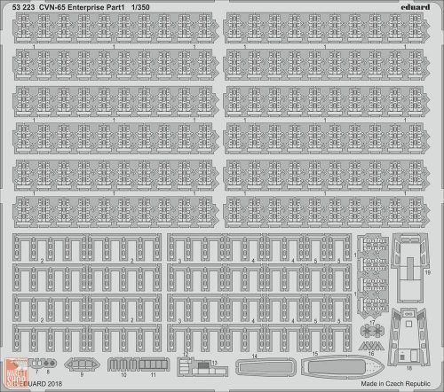 Eduard Accessories 1:350 CVN-65 Enterprise pt.1 for Tamiya