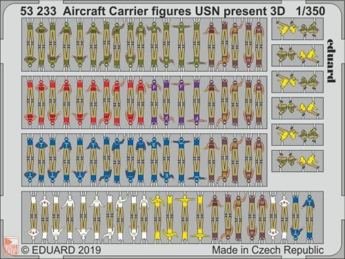 Eduard Accessories 1:350 Aircraft Carrier figures USN present 3D