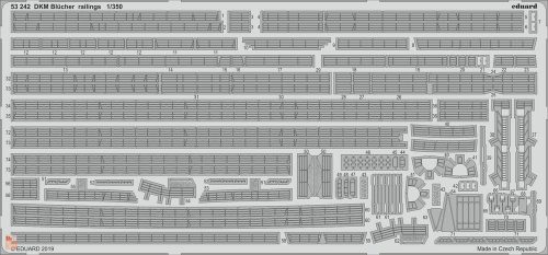 Eduard Accessories 1:350 DKM Blücher railings for Trumpeter