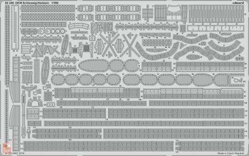 Eduard Accessories 1:350 DKM Schleswig - Holstein for Trumpeter