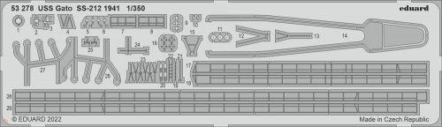 Eduard Accessories 1:350 USS Gato SS-212 1941 for HOBBY BOSS