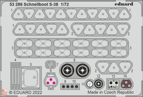 Eduard Accessories 1:72 Schnellboot S-38 for FORE HOBBY