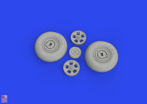 Eduard Accessories 1:24 Spitfire Mk.IX wheels 5spoke 1/24 AIRFIX