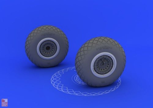 Eduard Accessories 1:48 B-17 wheels for HK Models