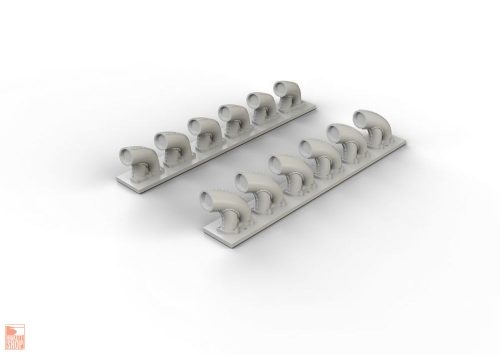 Eduard Accessories 1:32 P-39Q/N exhaust stacks for KittyHawk