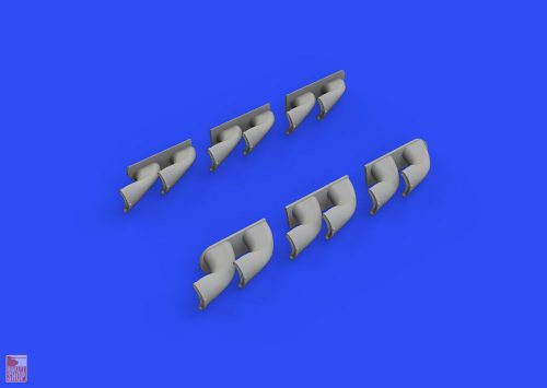 Eduard Accessories 1:32 P-40 exhaust stacks fishtail f.Hasegawa