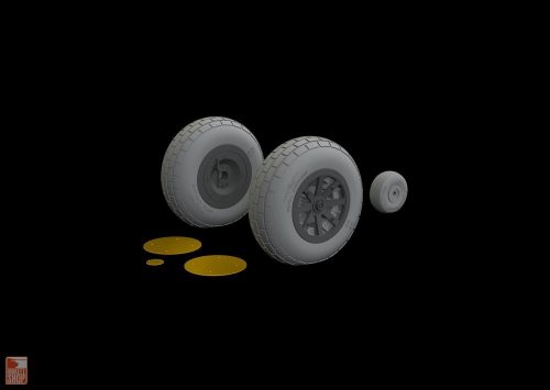 Eduard Accessories 1:32 P-40N wheels for Trumpeter