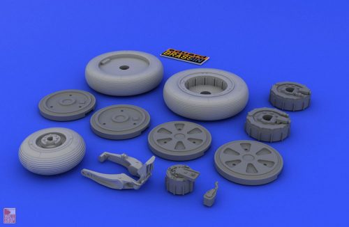 Eduard Accessories 1:48 MiG-21 wheels for Eduard