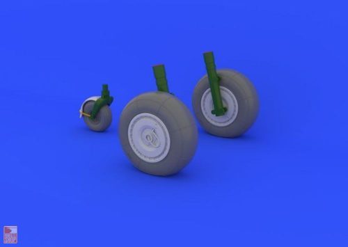 Eduard Accessories 1:48 Ju 88 wheels late for Dragon