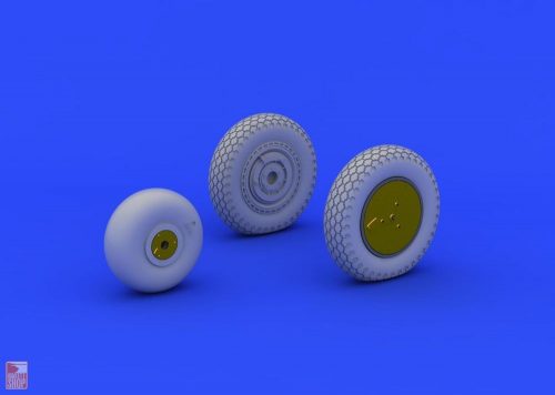 Eduard Accessories 1:48 P-39 wheels early for Eduard